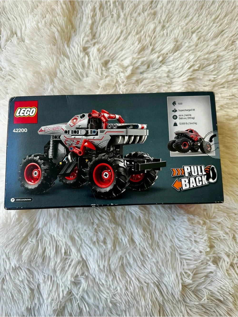 LEGO Technic Monster Jam ThunderROARus Pull-Back 42200 232 Pieces New Sealed